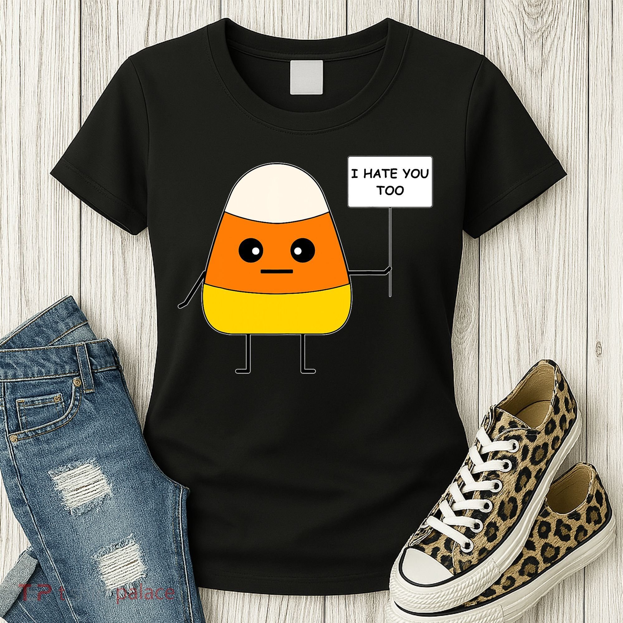 Candy Corn Funny I Hate You Too Team Candy Corn Women's T-Shirt