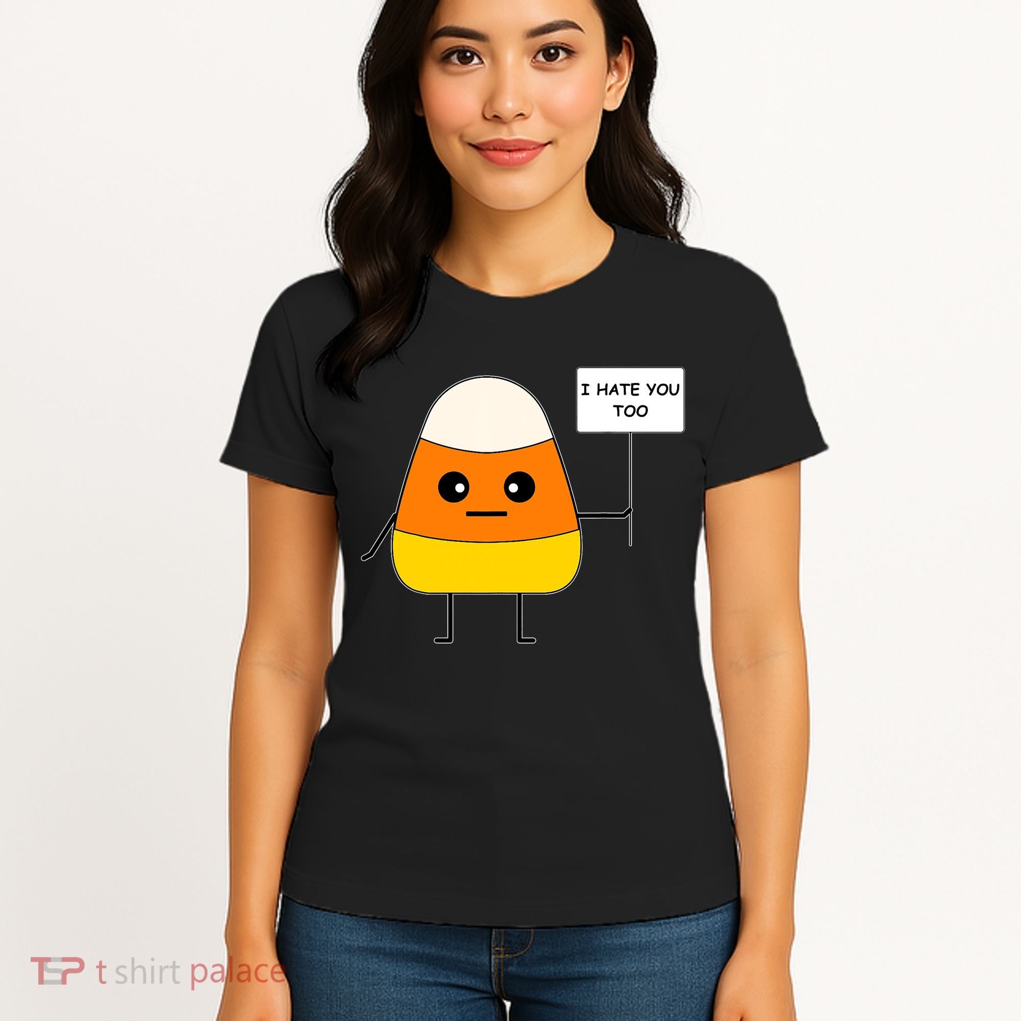 Candy Corn Funny I Hate You Too Team Candy Corn Women's T-Shirt