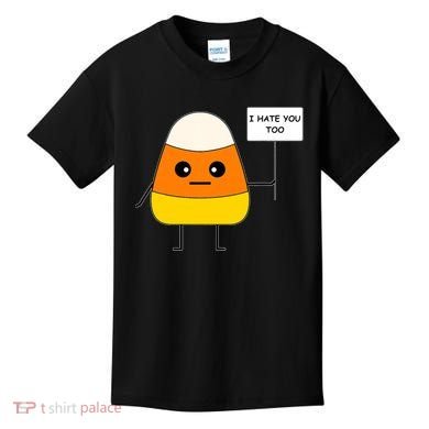Candy Corn Funny I Hate You Too Team Candy Corn Kids T-Shirt