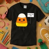 Candy Corn Funny I Hate You Too Team Candy Corn Kids T-Shirt thumb 3