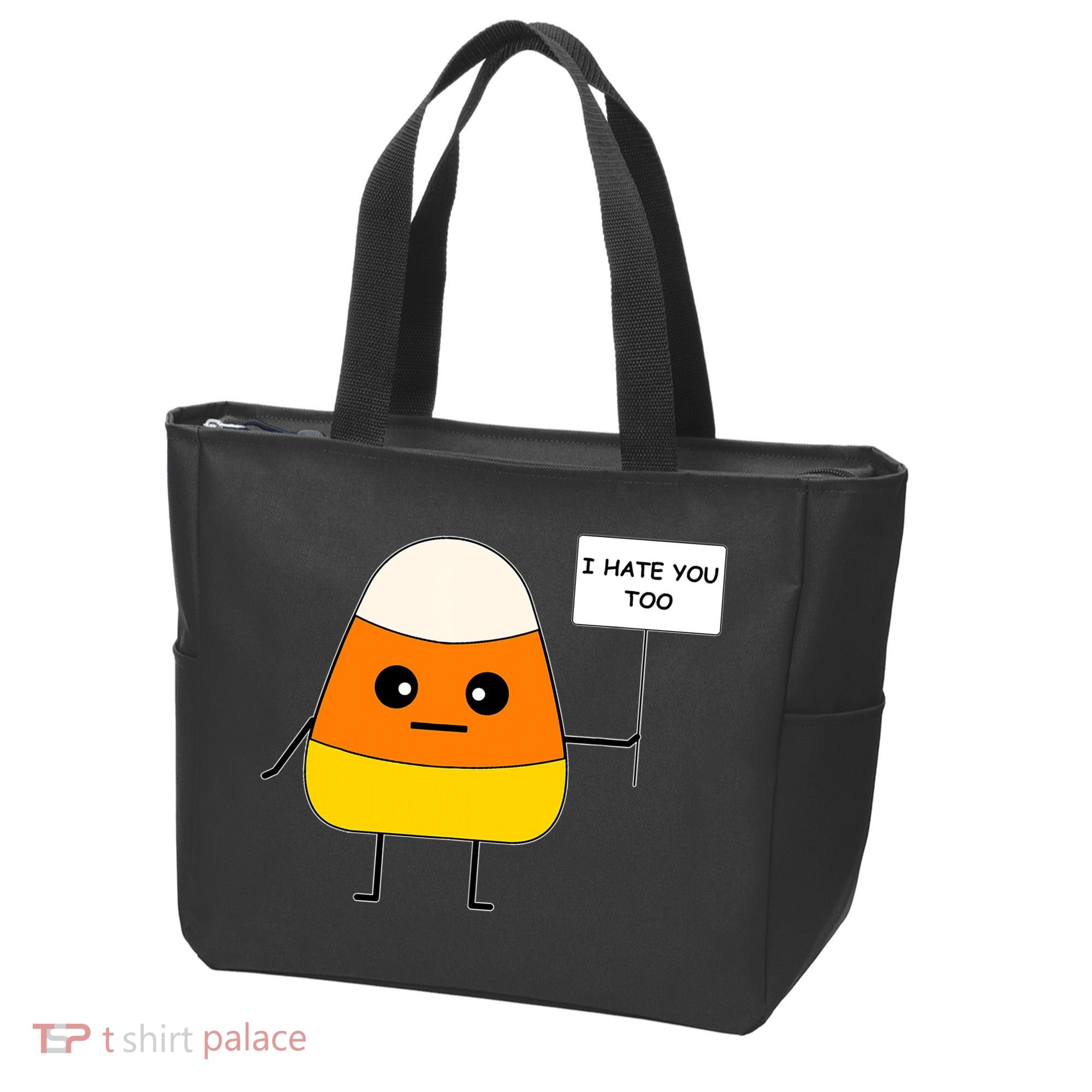 Candy Corn Funny I Hate You Too Team Candy Corn Tote Bag