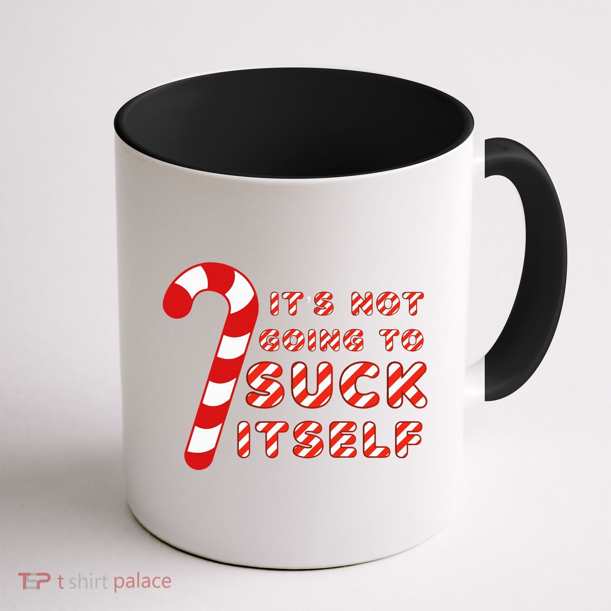 Candy Cane Funny Christmas Joke That Won't By Itself Coffee Mug