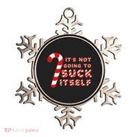 Candy Cane Funny Christmas Joke That Won't By Itself Ornament thumb 0