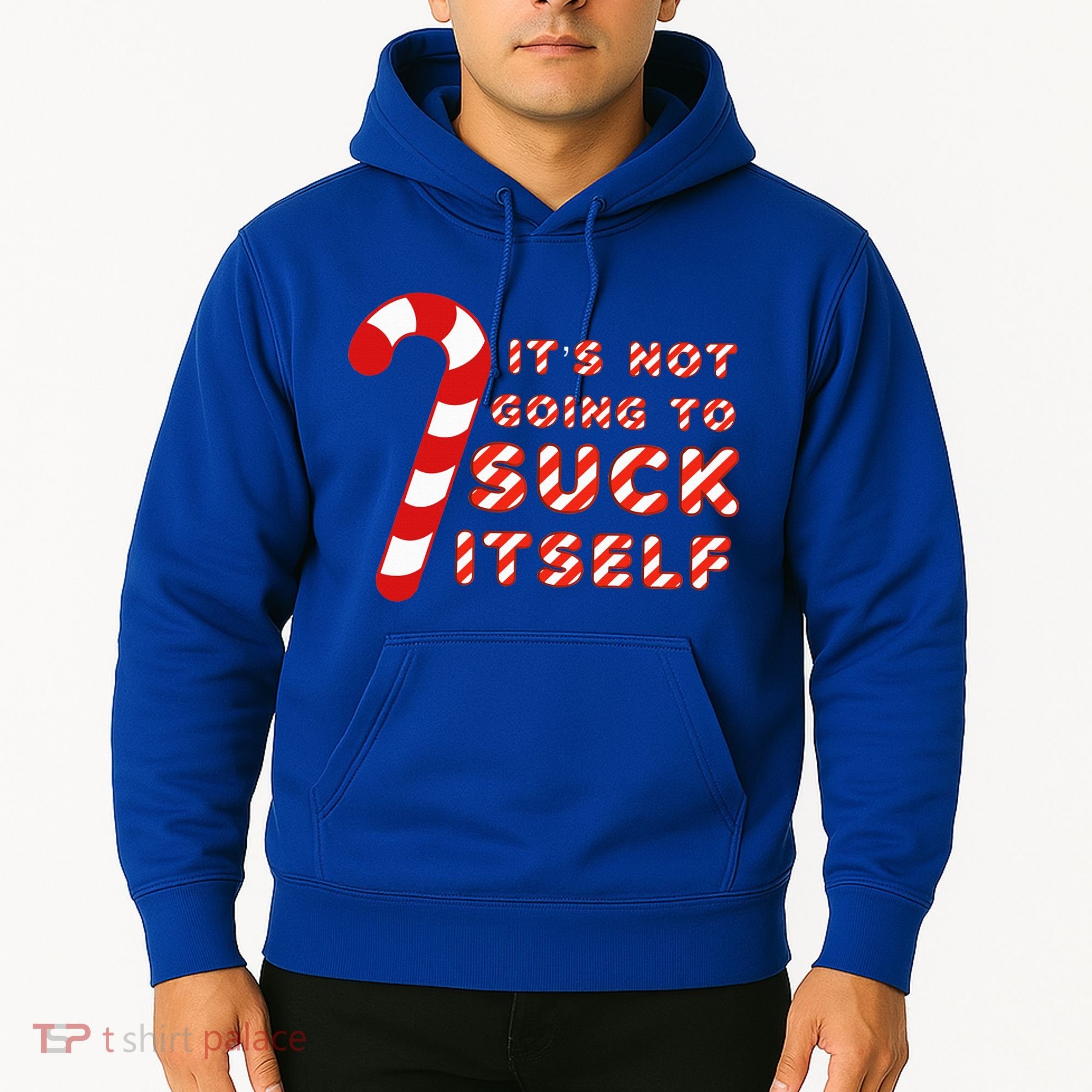 Candy Cane Funny Christmas Joke That Won't By Itself Hoodie