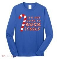 Candy Cane Funny Christmas Joke That Won't By Itself Long Sleeve Shirt thumb 0