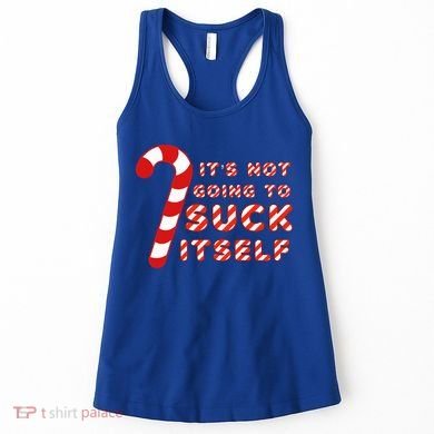 Candy Cane Funny Christmas Joke That Won't By Itself Women's Tank Top