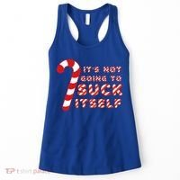 Candy Cane Funny Christmas Joke That Won't By Itself Women's Tank Top thumb 0