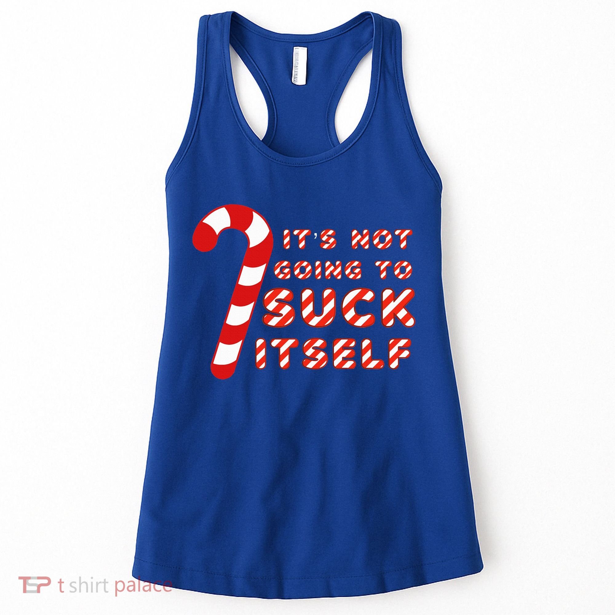 Candy Cane Funny Christmas Joke That Won't By Itself Women's Tank Top