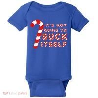 Candy Cane Funny Christmas Joke That Won't By Itself Baby Bodysuit thumb 0