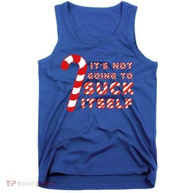 Candy Cane Funny Christmas Joke That Won't By Itself Tank Top