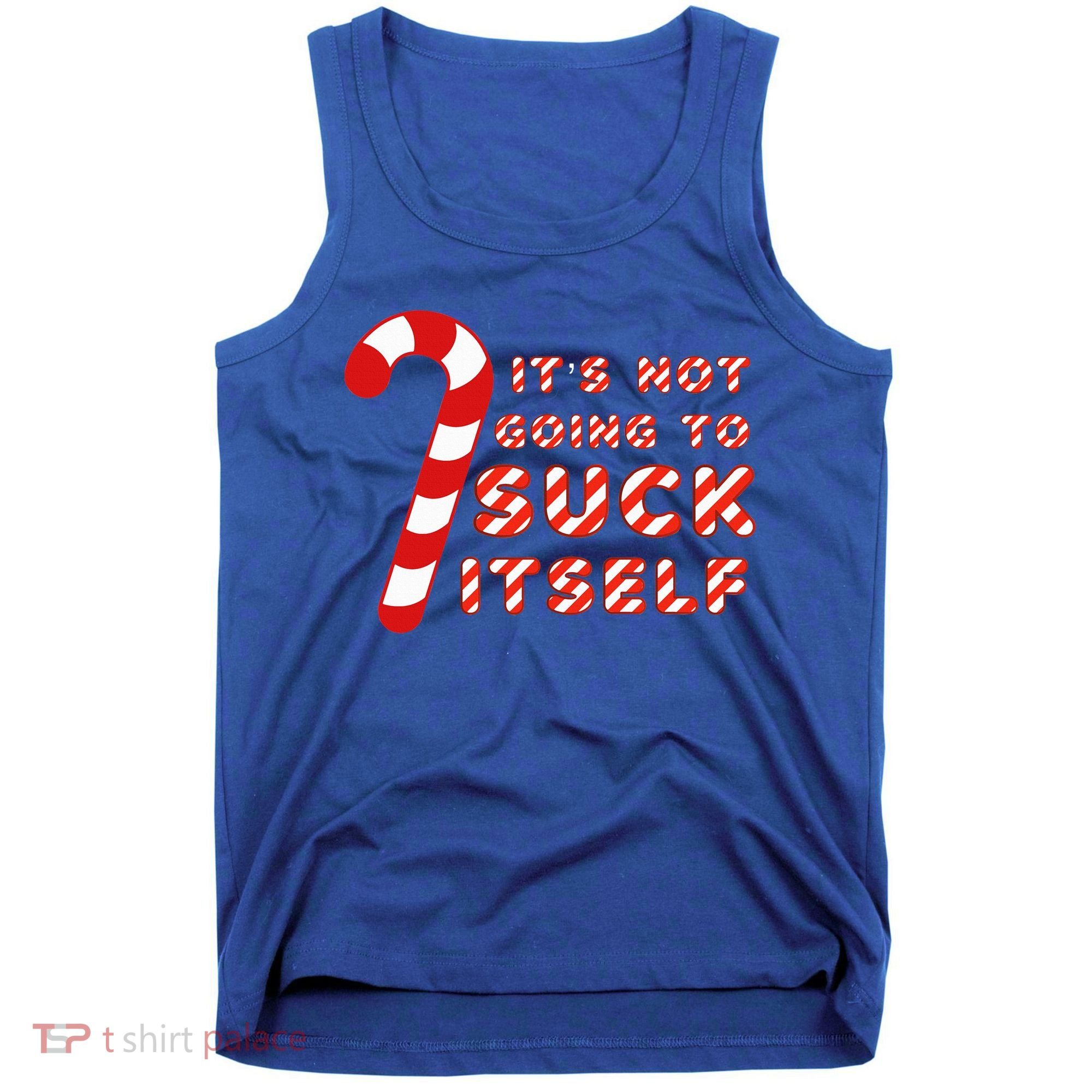 Candy Cane Funny Christmas Joke That Won't By Itself Tank Top