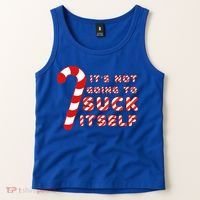 Candy Cane Funny Christmas Joke That Won't By Itself Tank Top thumb 2