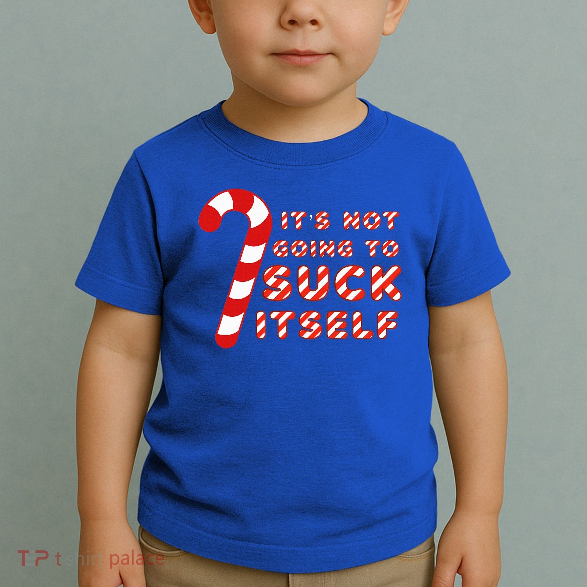 Candy Cane Funny Christmas Joke That Won't By Itself Toddler T-Shirt
