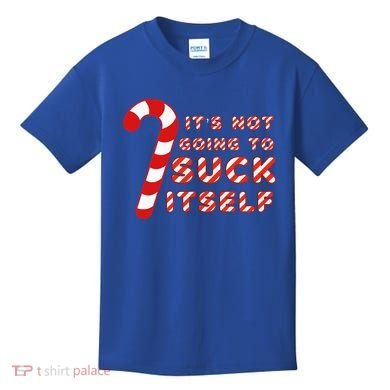Candy Cane Funny Christmas Joke That Won't By Itself Kids T-Shirt