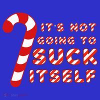 Candy Cane Funny Christmas Joke That Won't By Itself Kids T-Shirt thumb 4
