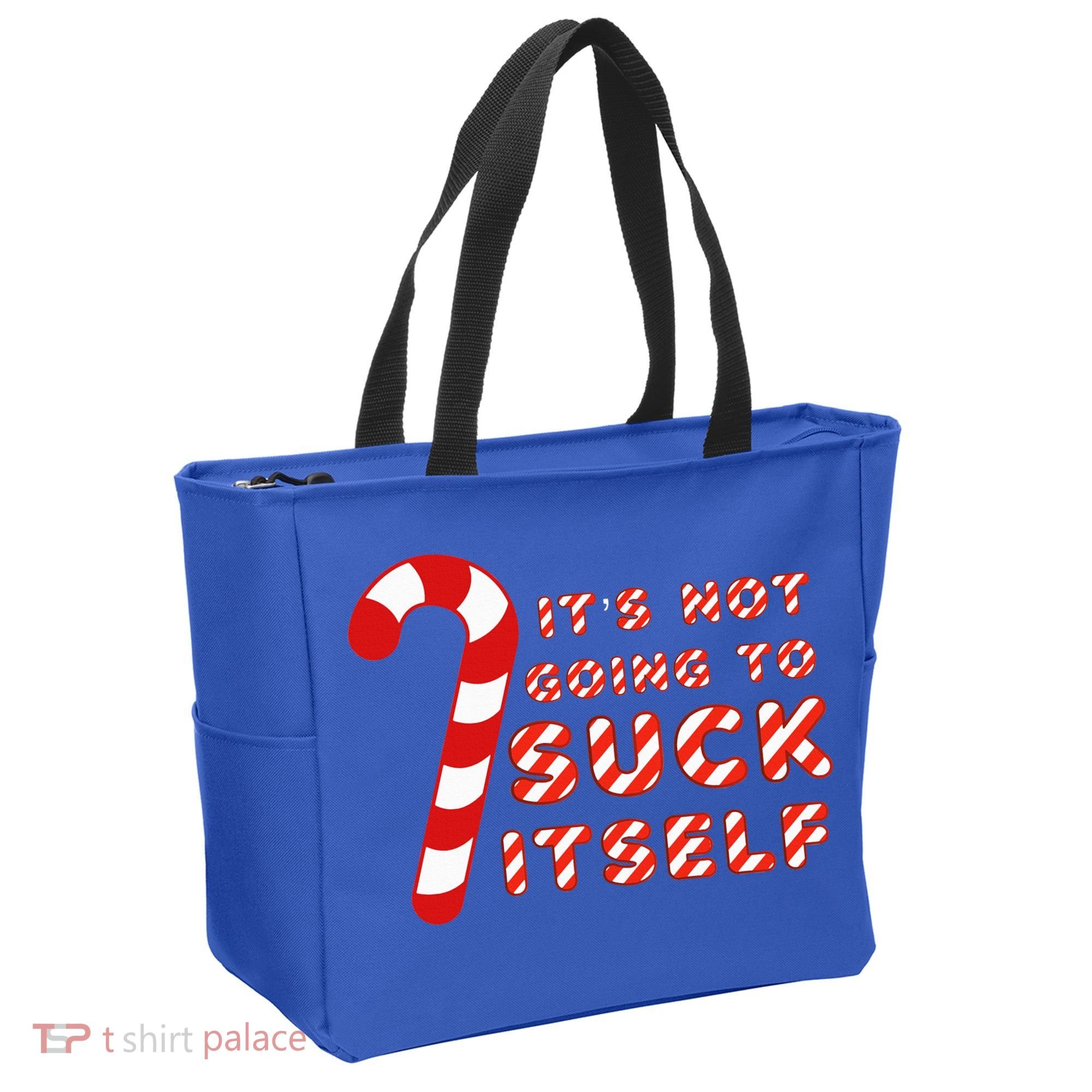 Candy Cane Funny Christmas Joke That Won't By Itself Tote Bag
