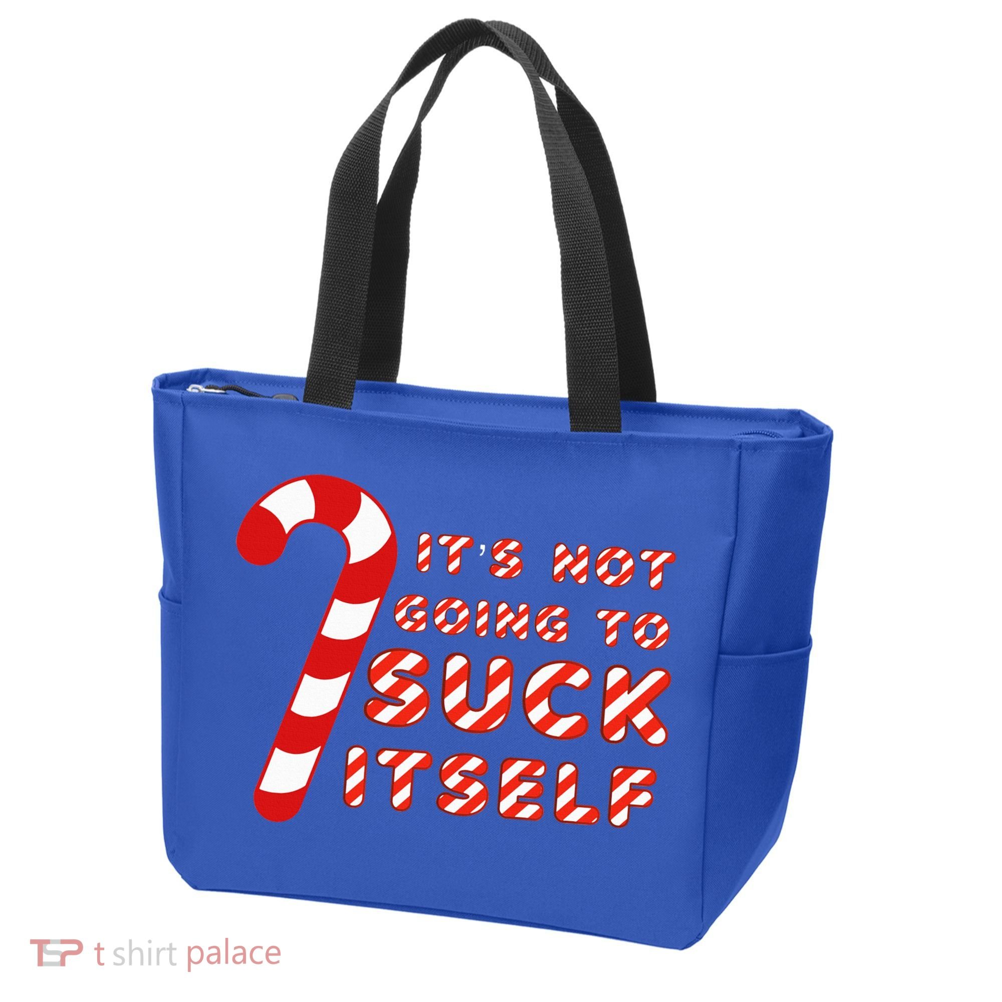 Candy Cane Funny Christmas Joke That Won't By Itself Tote Bag