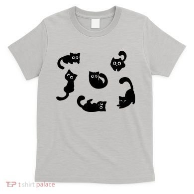 Cute Cat Funny Black Cat For Cat Lovers Cat Mom T-Shirt