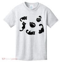 Cute Cat Funny Black Cat For Cat Lovers Cat Mom Kids T-Shirt thumb 0
