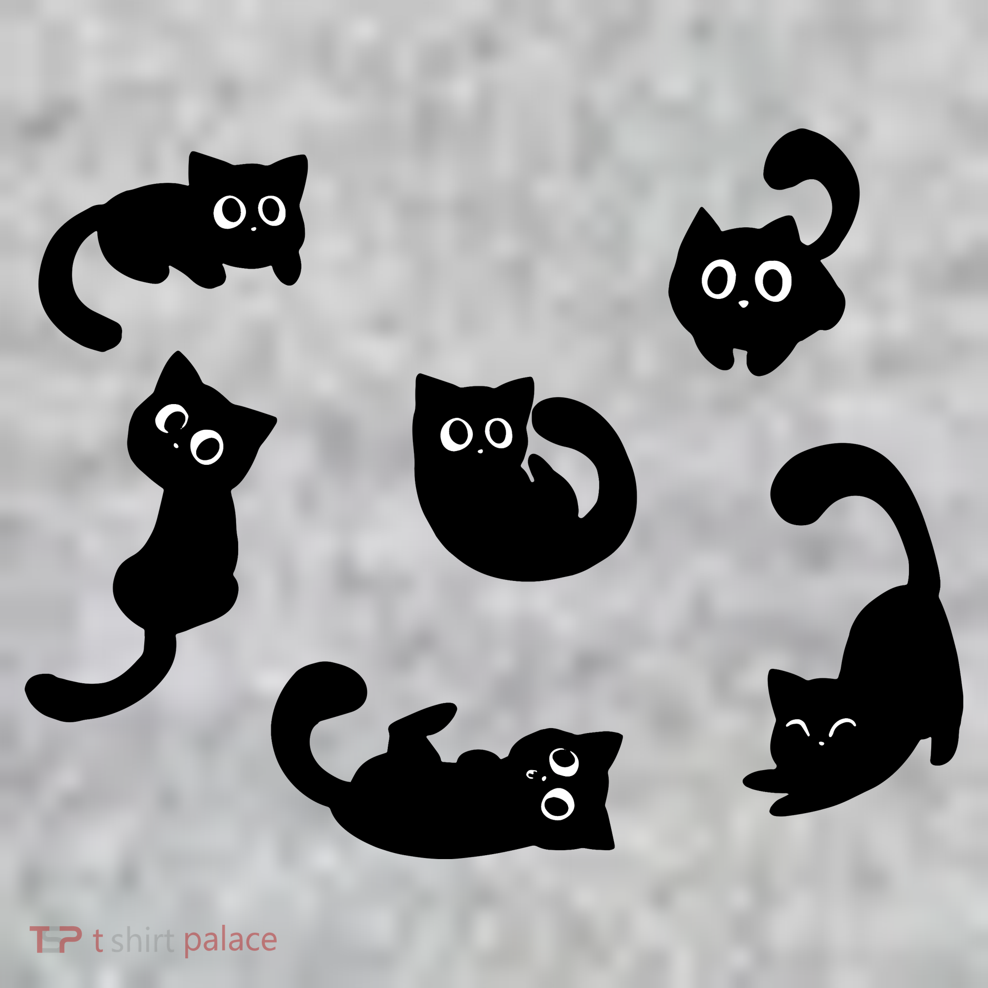 Cute Cat Funny Black Cat For Cat Lovers Cat Mom Kids T-Shirt