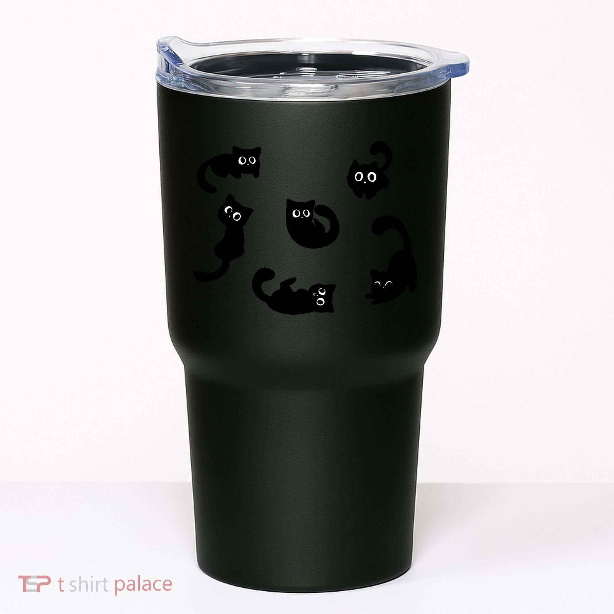 Cute Cat Funny Black Cat For Cat Lovers Cat Mom Tumbler