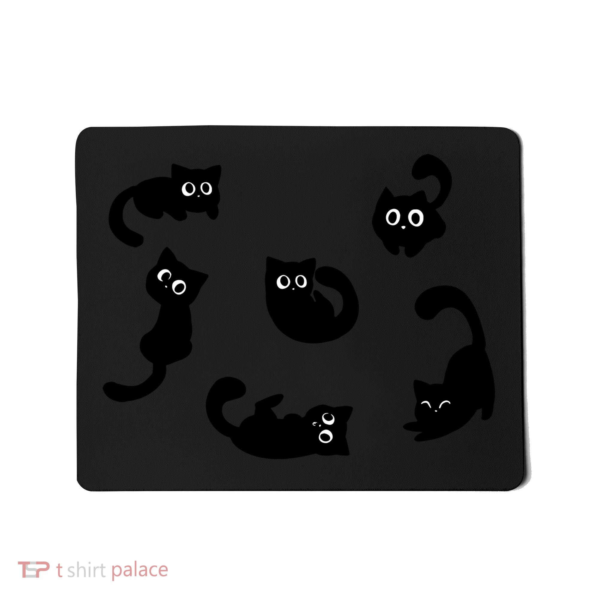 Cute Cat Funny Black Cat For Cat Lovers Cat Mom Mousepad