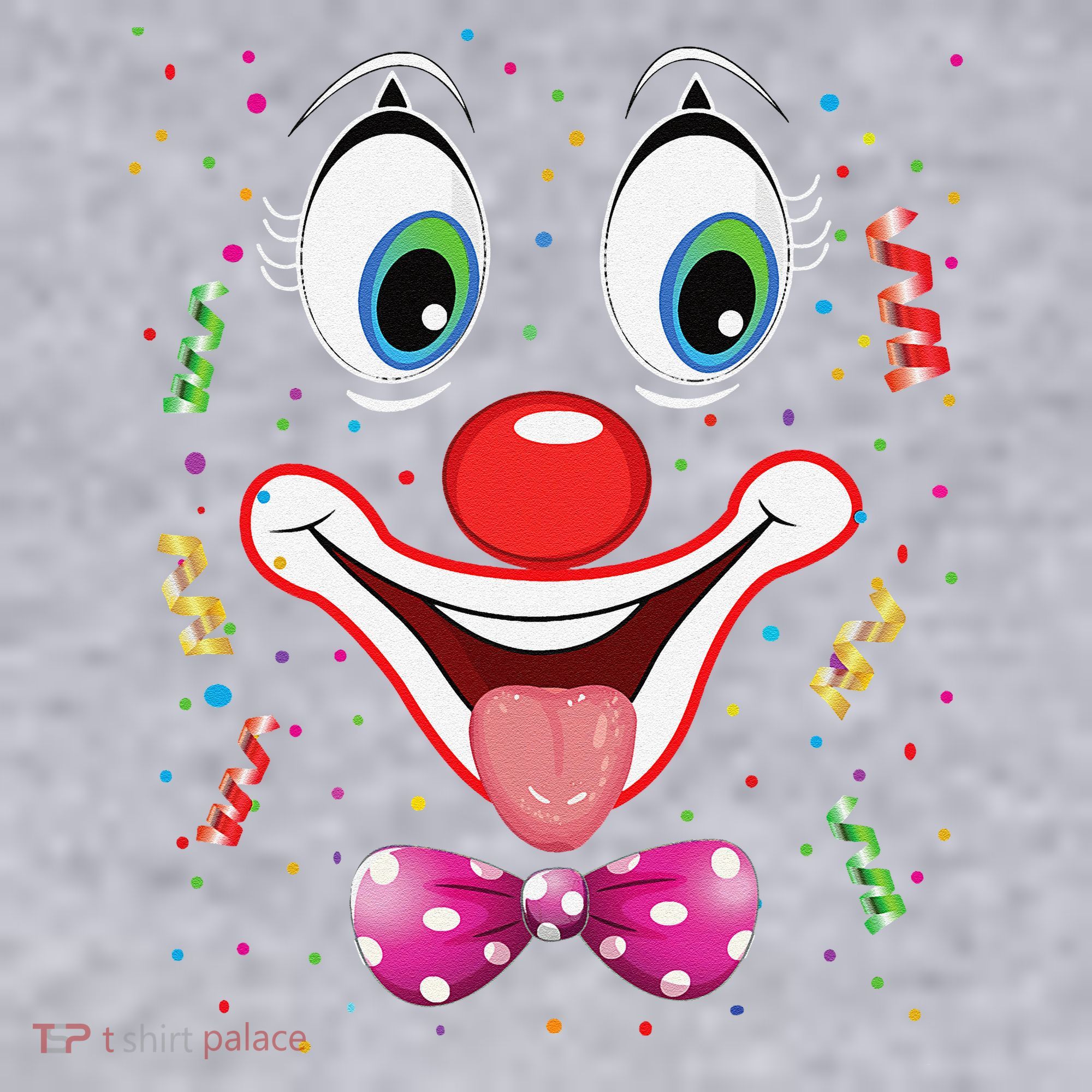 Carnival Clown Face Circus Carnivals Women's Racerback Cropped Tank