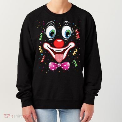 Carnival Clown Face Circus Carnivals Women's Sweatshirt