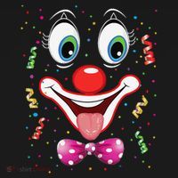 Carnival Clown Face Circus Carnivals USA-Made Doggie Bandana thumb 2