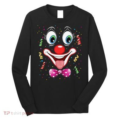 Carnival Clown Face Circus Carnivals Long Sleeve Shirt