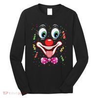 Carnival Clown Face Circus Carnivals Long Sleeve Shirt thumb 0