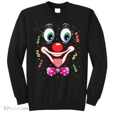 Carnival Clown Face Circus Carnivals Sweatshirt