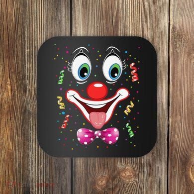 Carnival Clown Face Circus Carnivals Coaster