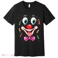 Carnival Clown Face Circus Carnivals Premium T-Shirt thumb 0