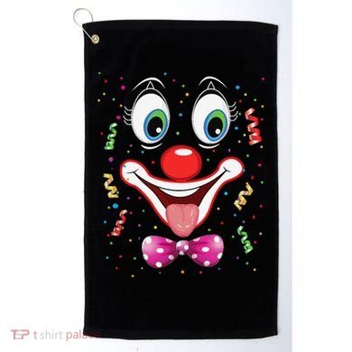 Carnival Clown Face Circus Carnivals Golf Towel