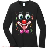 Carnival Clown Face Circus Carnivals Women's Long Sleeve Shirt thumb 0