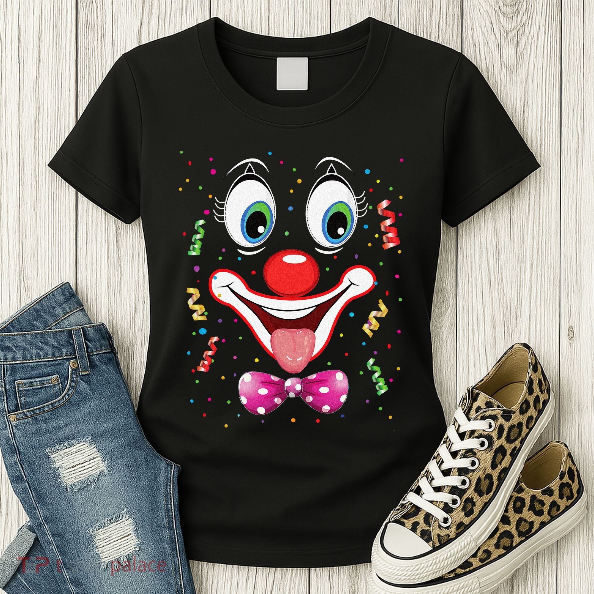 Carnival Clown Face Circus Carnivals Women's T-Shirt