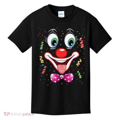 Carnival Clown Face Circus Carnivals Kids T-Shirt