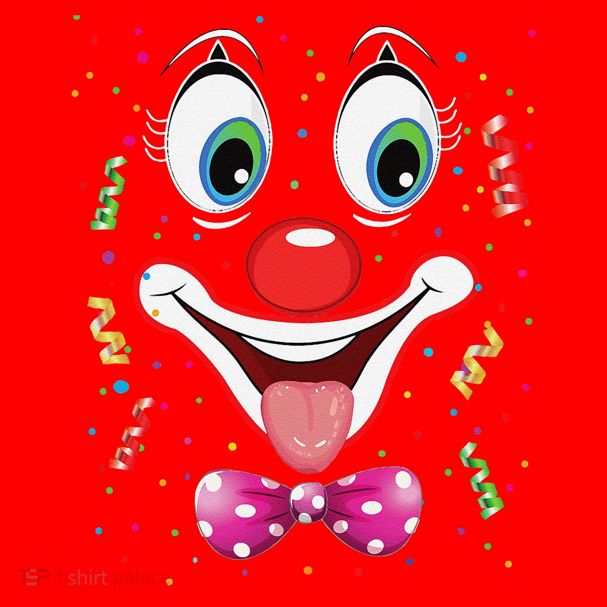 Carnival Clown Face Circus Carnivals Santa Hat