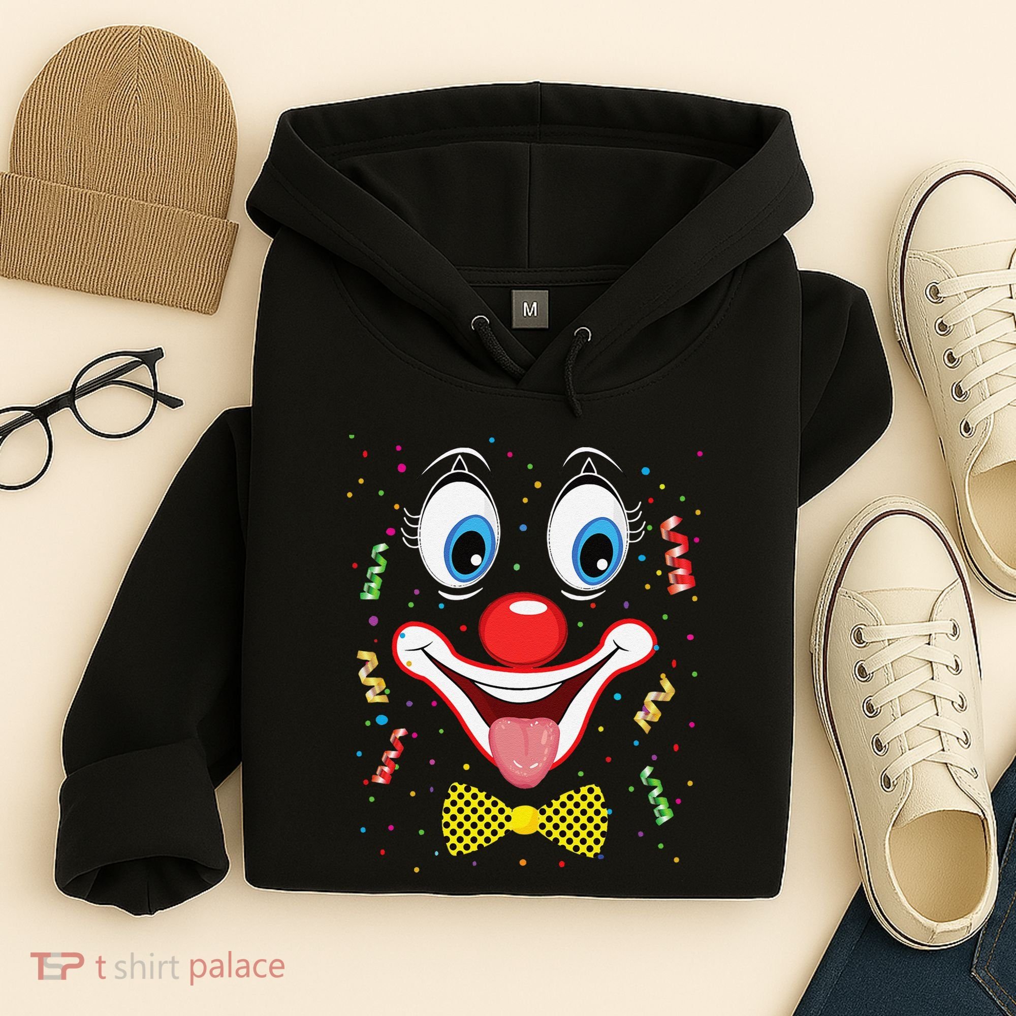 Carnival Clown Face Circus Carnivals Hoodie