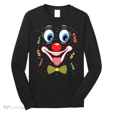 Carnival Clown Face Circus Carnivals Long Sleeve Shirt