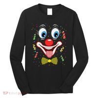 Carnival Clown Face Circus Carnivals Long Sleeve Shirt thumb 0
