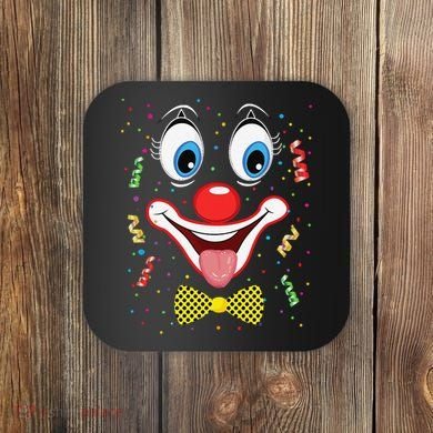 Carnival Clown Face Circus Carnivals Coaster