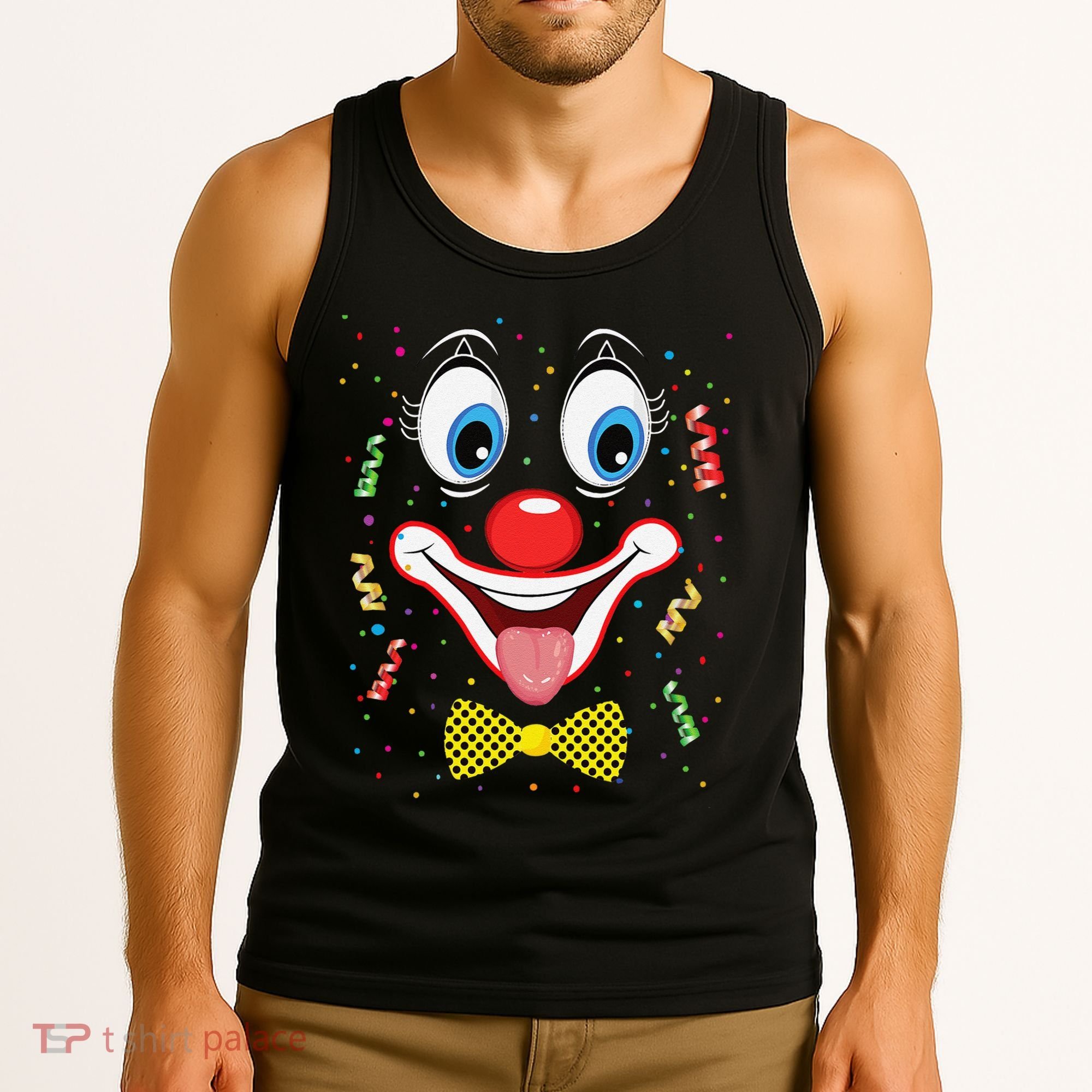 Carnival Clown Face Circus Carnivals Tank Top