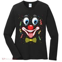 Carnival Clown Face Circus Carnivals Women's Long Sleeve Shirt thumb 0