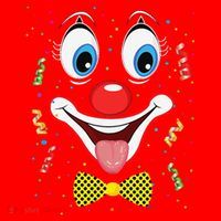 Carnival Clown Face Circus Carnivals Santa Hat thumb 1