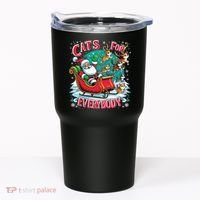 Christmas Cats For Everybody Funny Santa Tumbler thumb 0