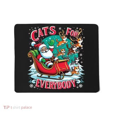 Christmas Cats For Everybody Funny Santa Mousepad