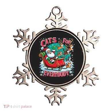 Christmas Cats For Everybody Funny Santa Ornament