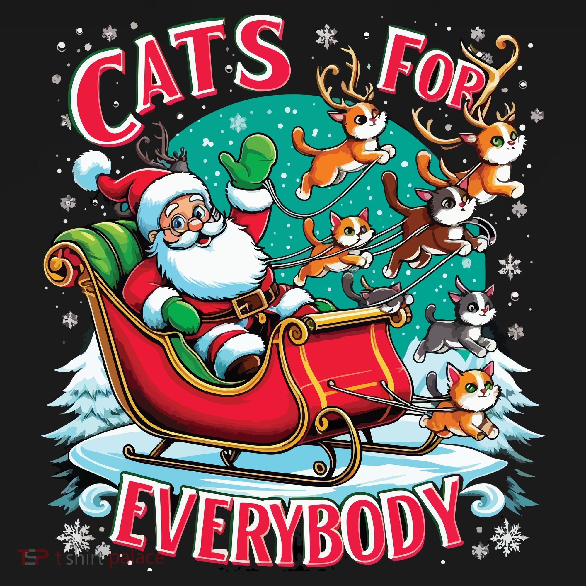 Christmas Cats For Everybody Funny Santa Visor